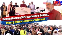 Kashmir Marathon 2026 Concludes in Srinagar, Manoj Sinha Honours Winners | Jammu Kashmir News