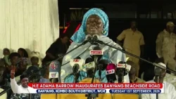 PRESIDENT BARROW INAUGURATES SANYANG ROAD
