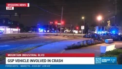 GSP cruiser involved in collision in DeKalb County