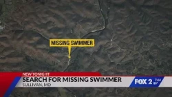 Search for missing swimmer in Meramec River