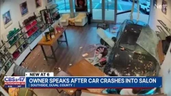 SEE: Car crashes into Town Center area salon, pinning couple to reception desk