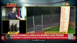 Suspects arrested after breaking into a home in Encarnación