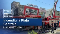 PRO TV News (1:00 PM) | FIRE AT CENTRAL MARKET | Moldova