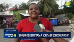 #TeleislasNews I Bloqueos en entrada a Sopesa en Schooner Bight.