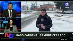 Heavy snowfall: Pasaje Gutiérrez street closed