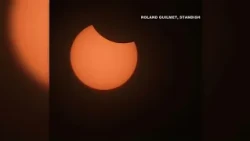 Mainers share photos of partial solar eclipse
