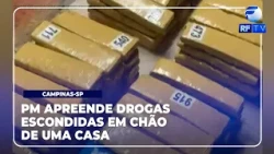 Total Alert - Military Police seize drugs hidden in a hole in the floor of a house in Campinas