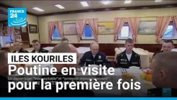 Poutine en visite pour la première fois aux îles Kouriles, disputées avec le Japon • FRANCE 24