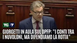Giorgetti in Parliament on the Dpfp: "Balancing the books amidst the clouds, but we are holding t...