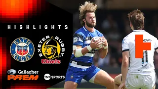 WHAT A MATCH! 🤯 | Bath vs Exeter Chiefs | Gallagher PREM Rugby Highlights