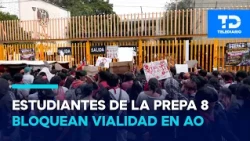Prepa 8 students block Periférico Sur and Barranca del Muerto; accuse professor of sexual harassment