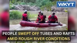 People swept off tubes and rafts amid rough river conditions