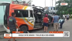 Trujillo: Minivan and semi-truck collision leaves six injured