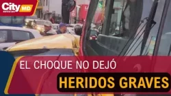 Accident between taxi and TransMilenio bus on Av. Caracas caused major traffic | CityTv