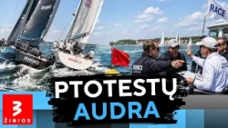 Įtampa Kuršių marių regatoje: lyderių dvikova baigėsi protestais teisėjams