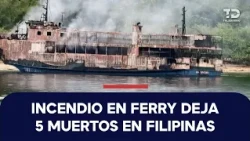 Passenger ferry catches fire in the Philippines, leaving at least five dead and 87 missing
