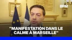 October 24: "The protest took place peacefully in Marseille," declares Mayor Benoît Payan