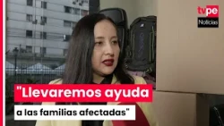 Edith Pariona: "Tomorrow I will bring humanitarian aid to the affected families in Chupaca"