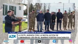 SCPL moves forward with LED street light installation in the Fortín Chacabuco neighborhood