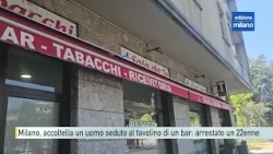 Milan, man stabbed while sitting at a cafe table: 22-year-old arrested