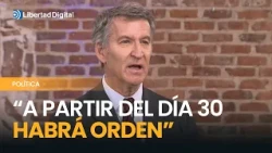 Feijóo speaks clearly: "We will be relentless with the violent"