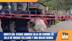 Amatitlán: Armed attack leaves a man in a wheelchair dead and a woman injured