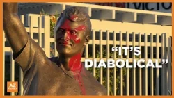 Charlie Kirk statue in Phoenix vandalized