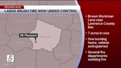 Brush fire that threatened multiple homes in Maury Co. now under control