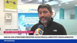 Aguas Magallanes handles over 400 emergencies due to frozen meters and household plumbing