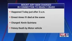 Mount Airy man charged in deadly Iredell County crash