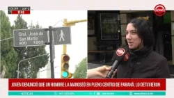 Young woman reports being groped by a man in downtown Paraná: he was arrested