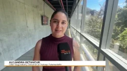This is how cameras captured the moment the earthquake surprised the Noticias Telemedellín team