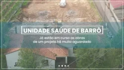 Obra da Unidade de Saúde de Barrô em curso