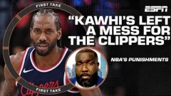 Kawhi set the Clippers back 15-20 years! - Perk on the NBA issuing punishments | First Take
