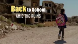 Back to school amid the ruins