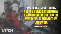 SHOCKING: This is how students evacuated a school during the earthquake in Colombia