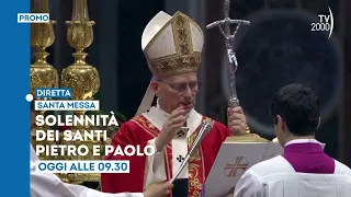 Saints Peter and Paul - Mass with Pope Leo XIV, today June 29 at 9:30 AM live on TV2000