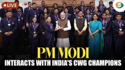 PM Modi interacts with India's CWG champions