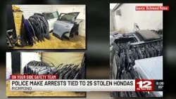Police make arrests tied to 25 stolen Hondas