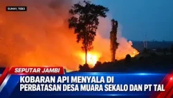 FIRE GLITTERS ON THE BORDER OF MUARA SEKALO VILLAGE AND PT TAL