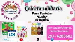 El merendero de Sabina lanzó una colecta para celebrar el día de la niñez