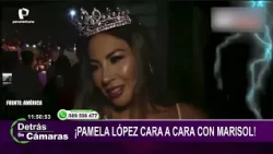 Pamela López crosses paths with Marisol at a music event: “I have no issue with her”