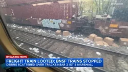 Freight train looted on West Side; BNSF services delayed, Metra says