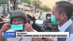 SOUTH SUMATRA TODAY - PALEMBANG CITY GOVERNMENT DISTRIBUTES 16,500 MASKS TO THE PUBLIC