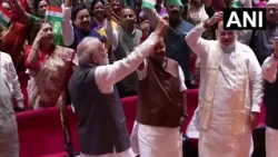PM Modi, Amit Shah, NDA Leaders Wave Tiranga at ‘Mangal Milan’ Meet