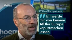 CSU-Parteitag: Manfred Weber zur CSU-Politik auf Europaebene