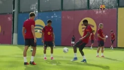 Barça completes their second session of the day and continues making progress in their preparation