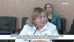 Депутаттар әлеуметтік және стратегиялық бағыттар бойынша ұсынылған өзгерістерді бекітті