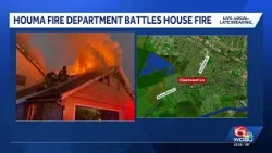 Houma family and pet cat escape raging house fire