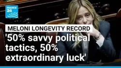 '50% savvy political tactics, 50% extraordinarily good luck' - the formula to Meloni's success?